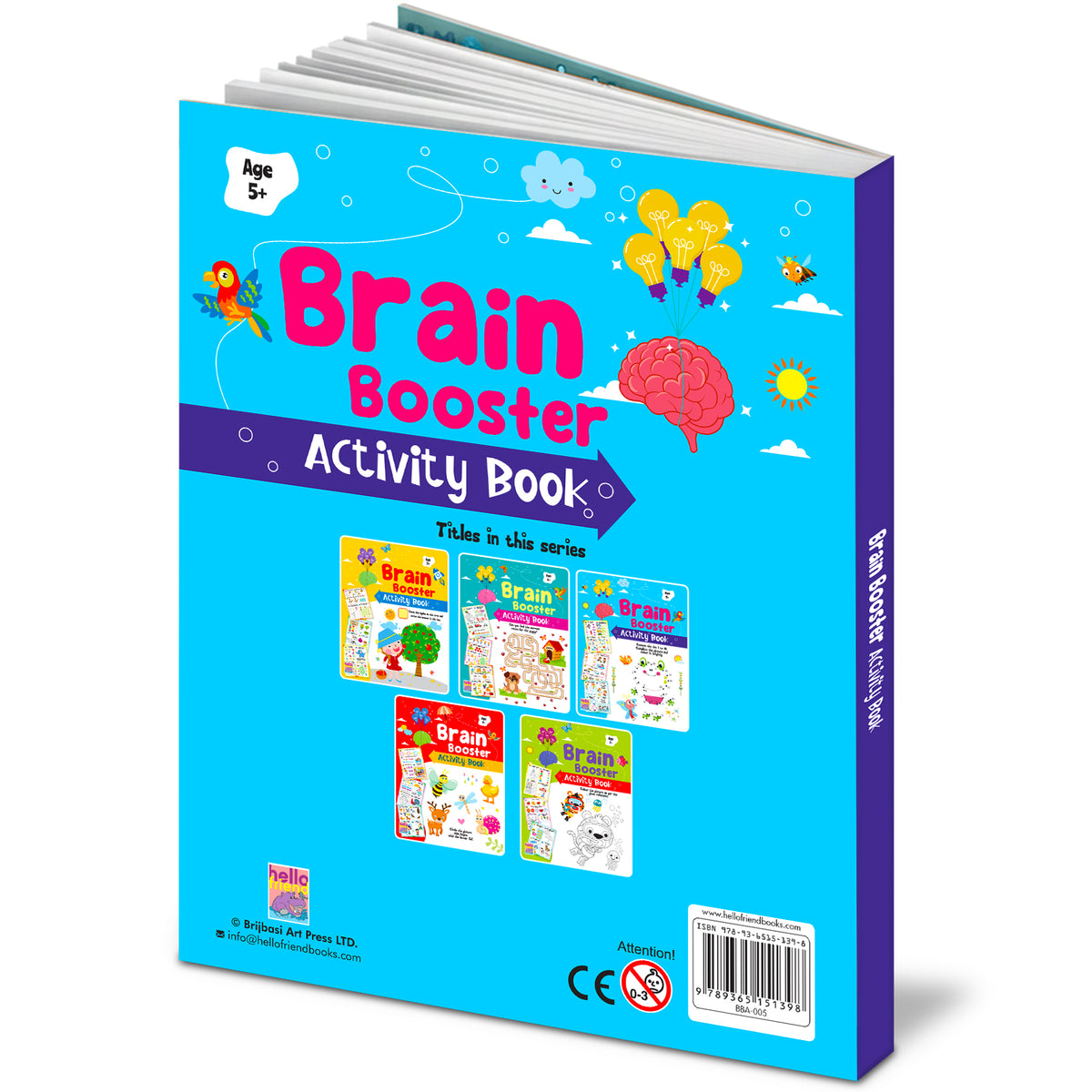 Brain Booster Activity Book (Age 5+) | Educational Puzzle & Logic Activity Book for Kids