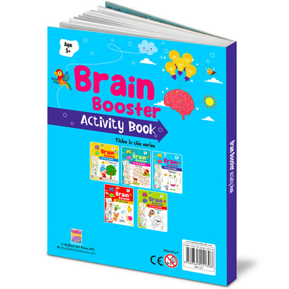 Brain Booster Activity Book (Age 5+) | Educational Puzzle & Logic Activity Book for Kids