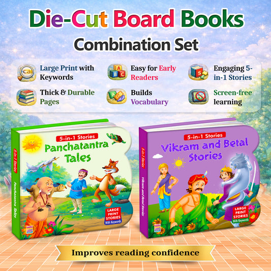 Vikram & Betal + Panchatantra Tales | 2-Book Story Combo for Kids 3+