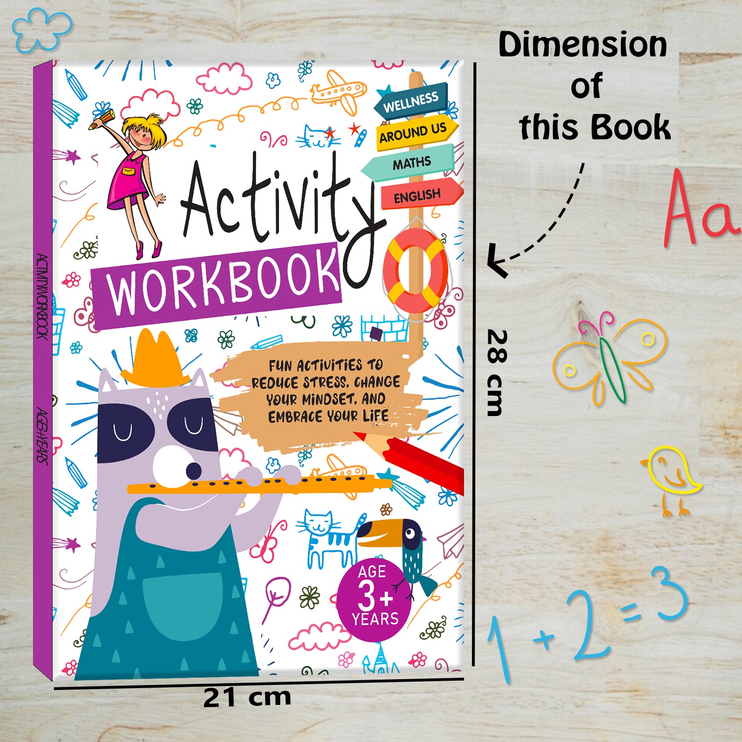 Activity Workbook 3+ Years - A fun workbook to reduce stress and embrace positivity