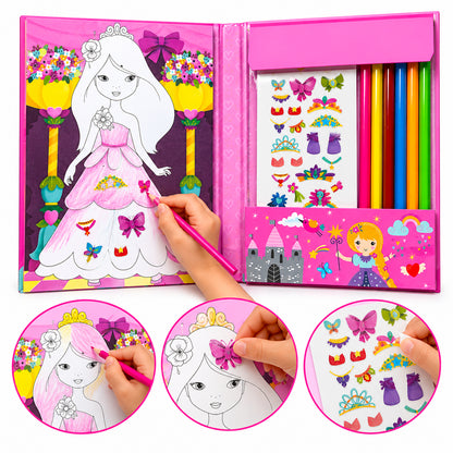 Princess Colouring Kit | Princess Coloring & Creative Activity Kit for Kids | Magical Art & Learning Kit
