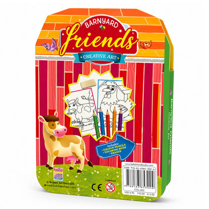Small Farm Colouring Kit | Farm Coloring & Creative Activity Kit for Kids | Fun Learning Art Kit