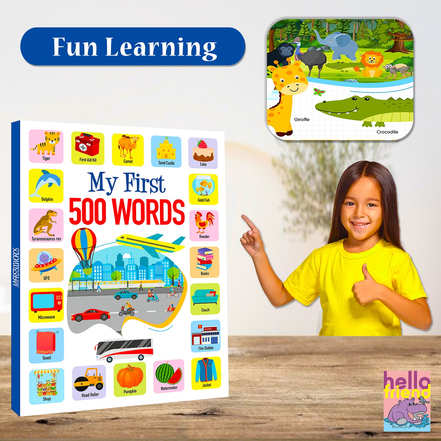 My First 500 Words | Picture Knowledge Book for Kids | Early Learning Vocabulary Book