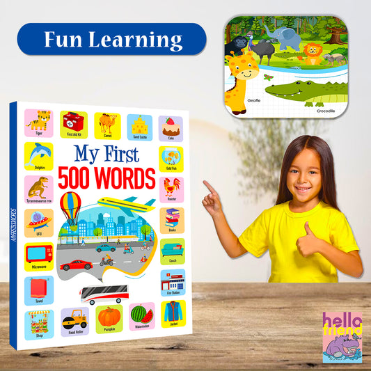 My First 500 Words | Picture Knowledge Book for Kids | Early Learning Vocabulary Book