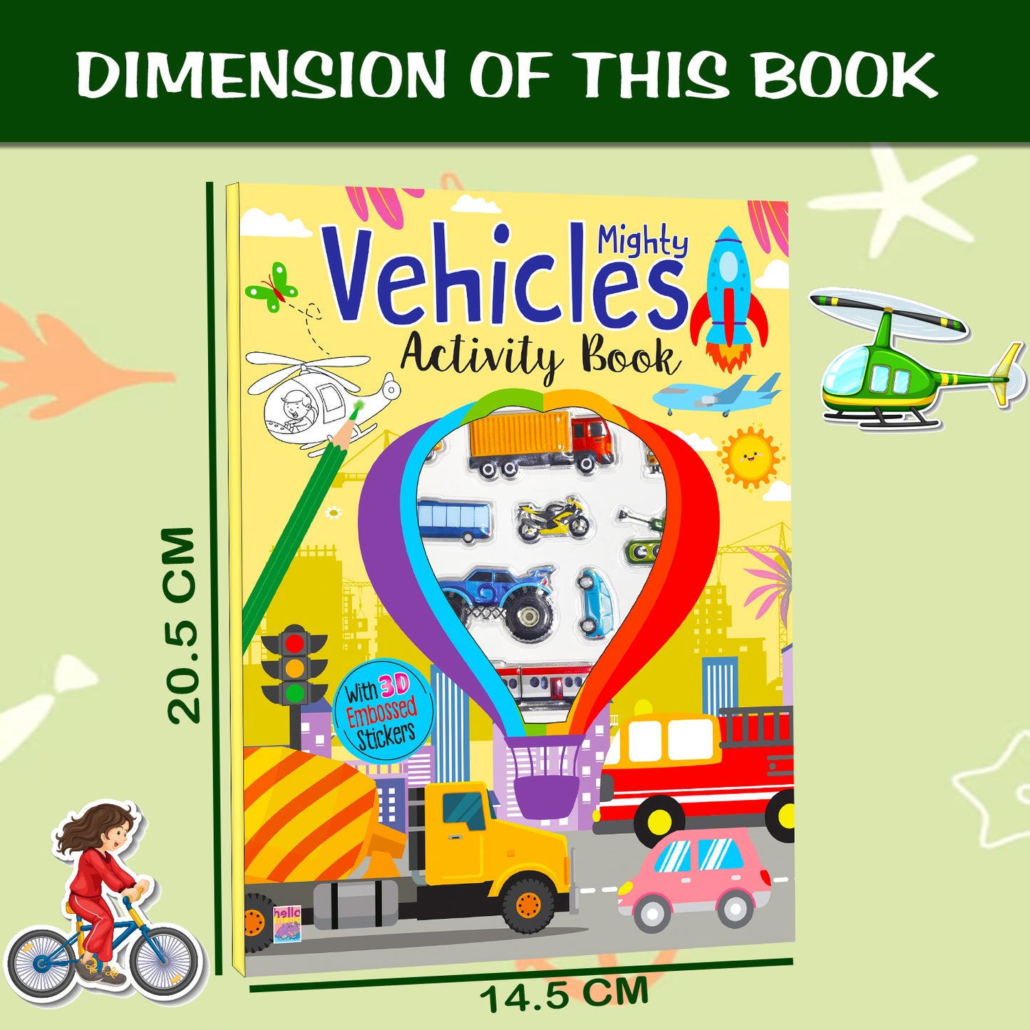 My First Mighty Vehicles Sticker Activity Book | Fun Sticker & Colouring Book for Kids