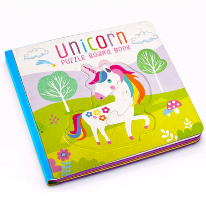 Unicorn Puzzle Board Book back cover showing ISBN 9789355414083 - RPB-003