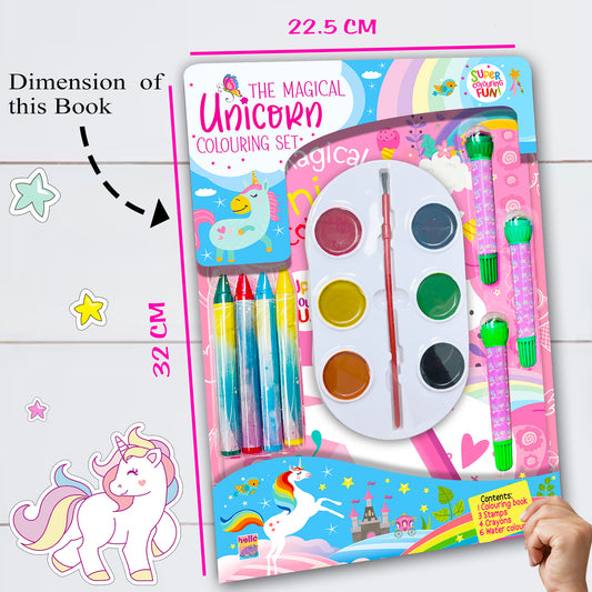 The magical unicorn colouring set