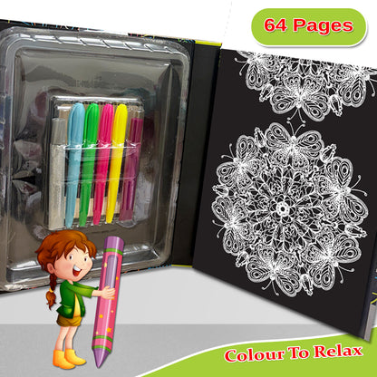 Neon Colouring Pack | Neon Coloring & Creative Activity Kit for Kids | Bright Art & Learning Kit