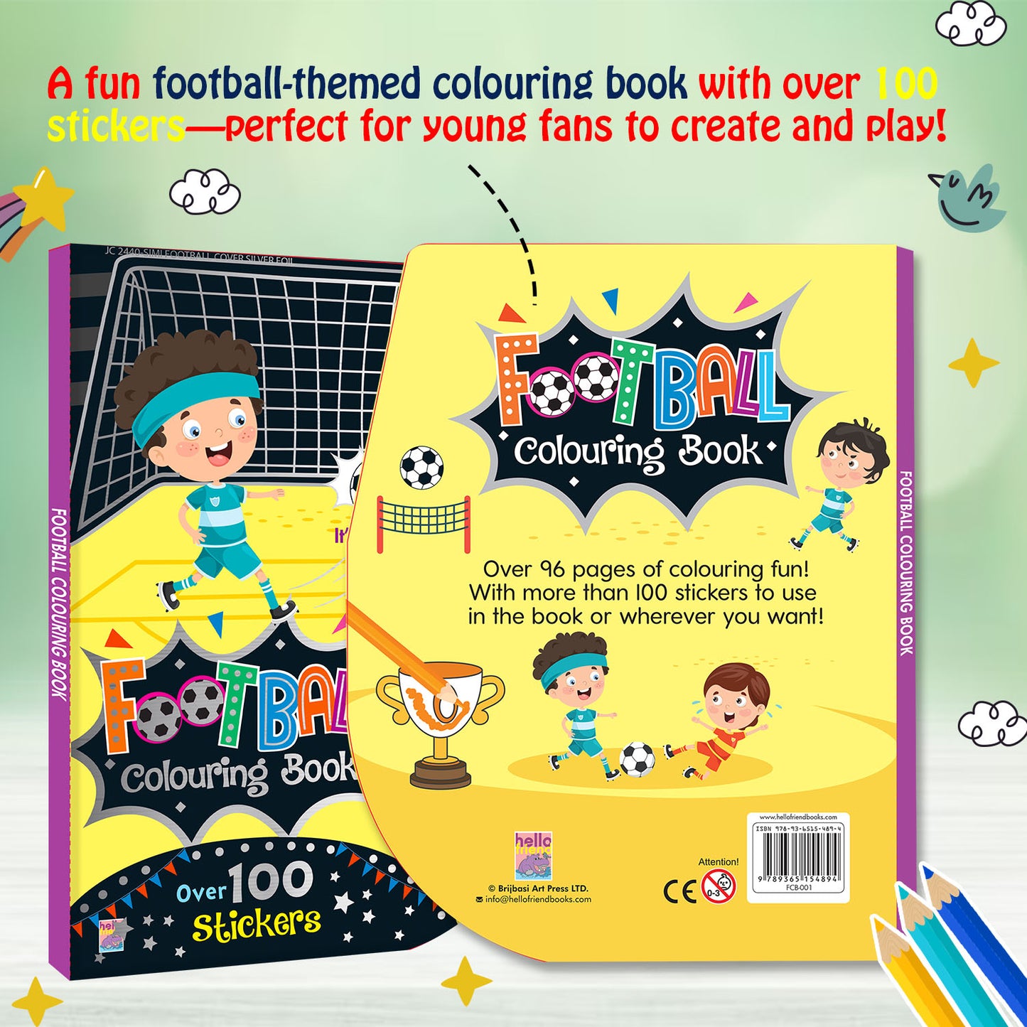 Boy Football Fun | Colouring & Sticker Activity Book for Kids