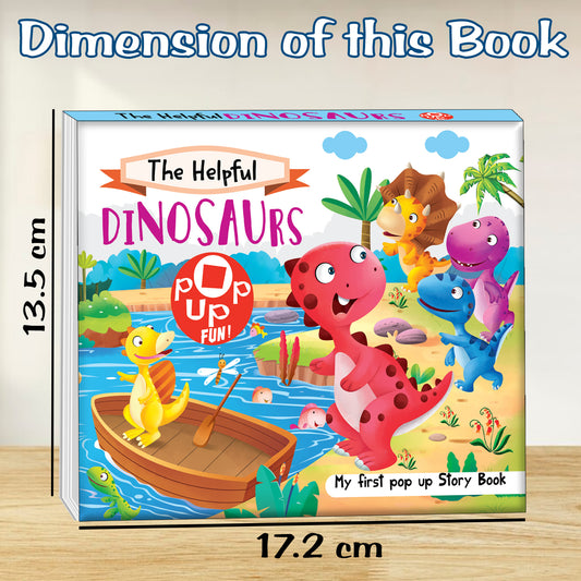 The Helpful Dinosaurs | Pop-Up Story Book for Kids