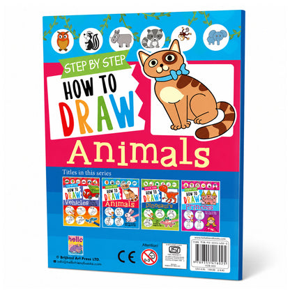 How to Draw Animals Book | Step-by-Step Animal Drawing Book for Kids | Learn to Draw Activity Book