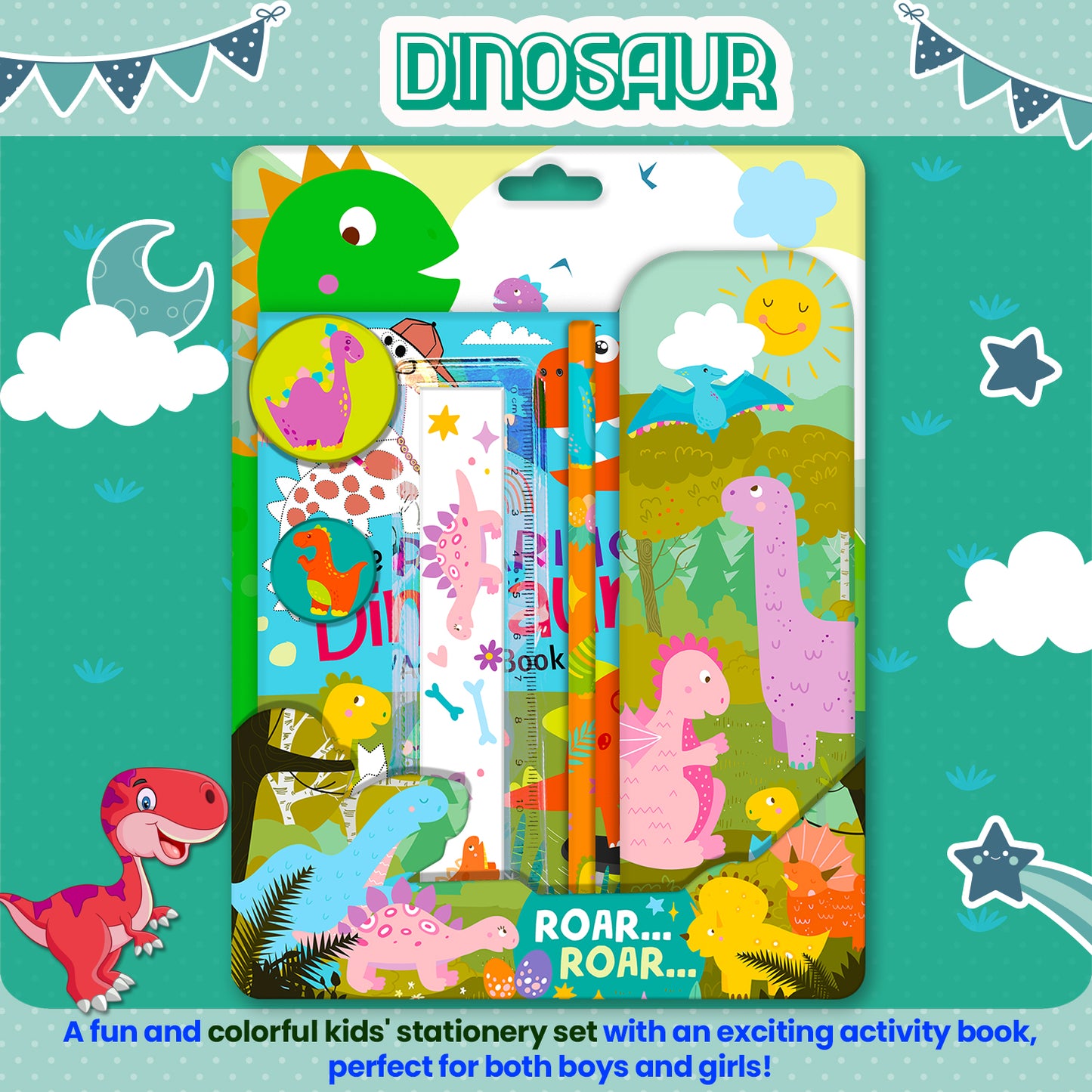 Roar roar stationary set
