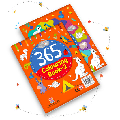 365 Colouring Book 2 | Smart Colouring Activity Book for Kids Ages 2 to 8 Years
