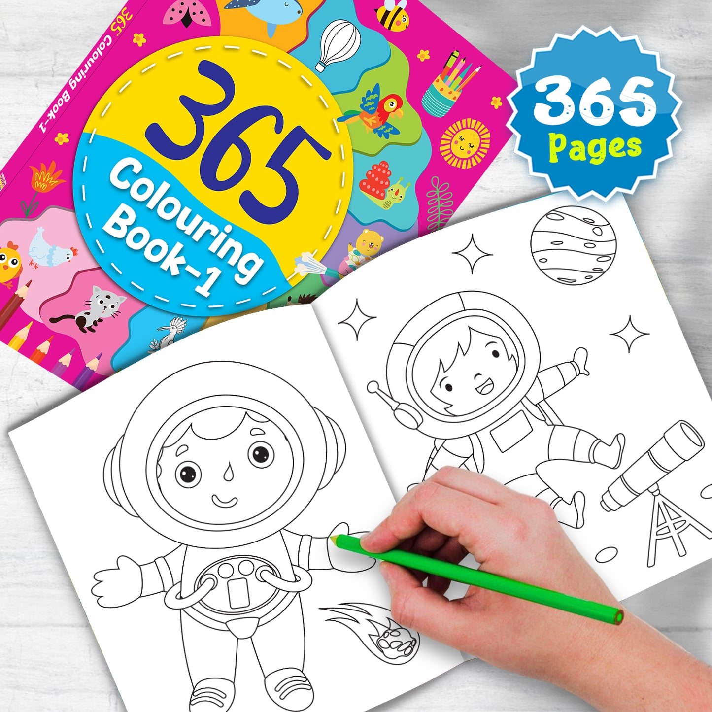 365 Colouring Book 1 | Activity Colouring Book for Kids