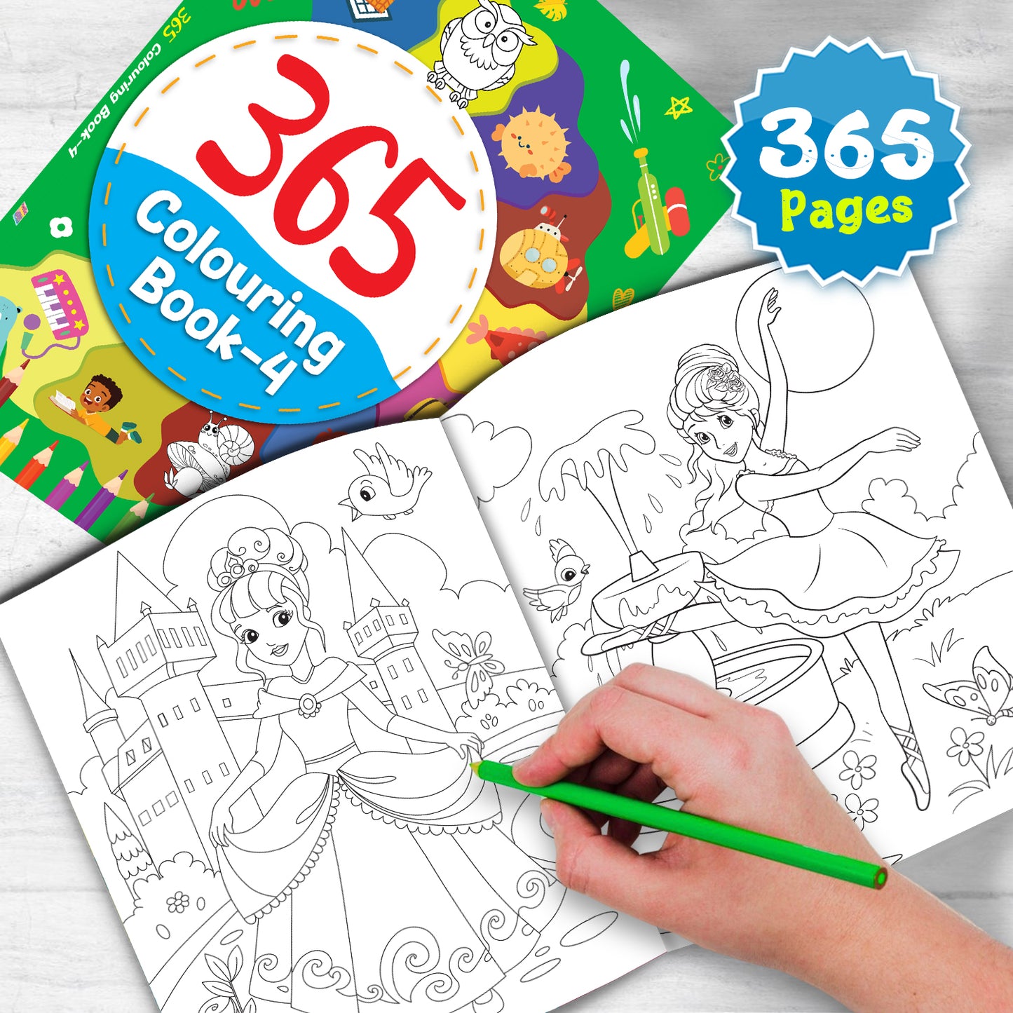 365 Colouring Book 4 | Colouring Activity Book for Kids