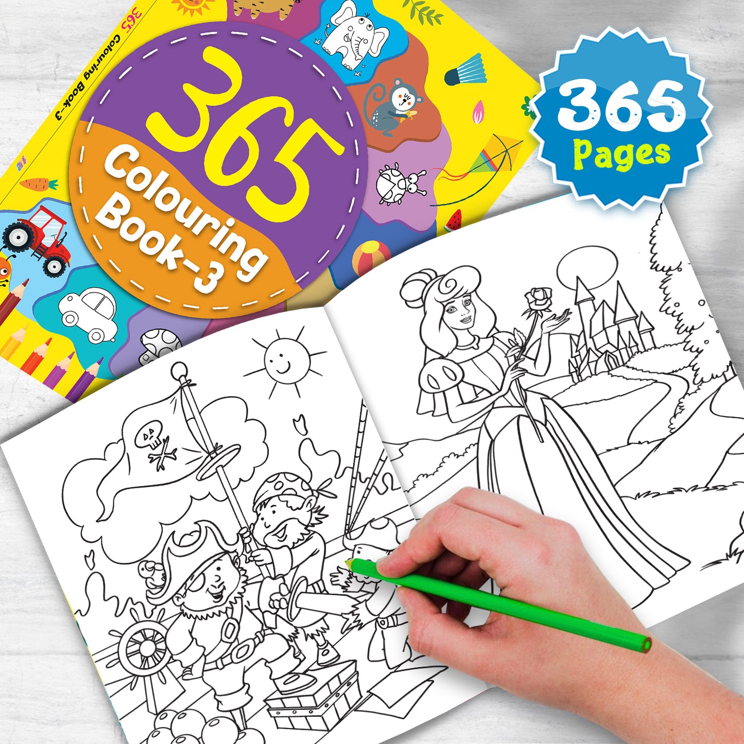 365 Colouring Book 3 | Colouring Activity Book for Kids
