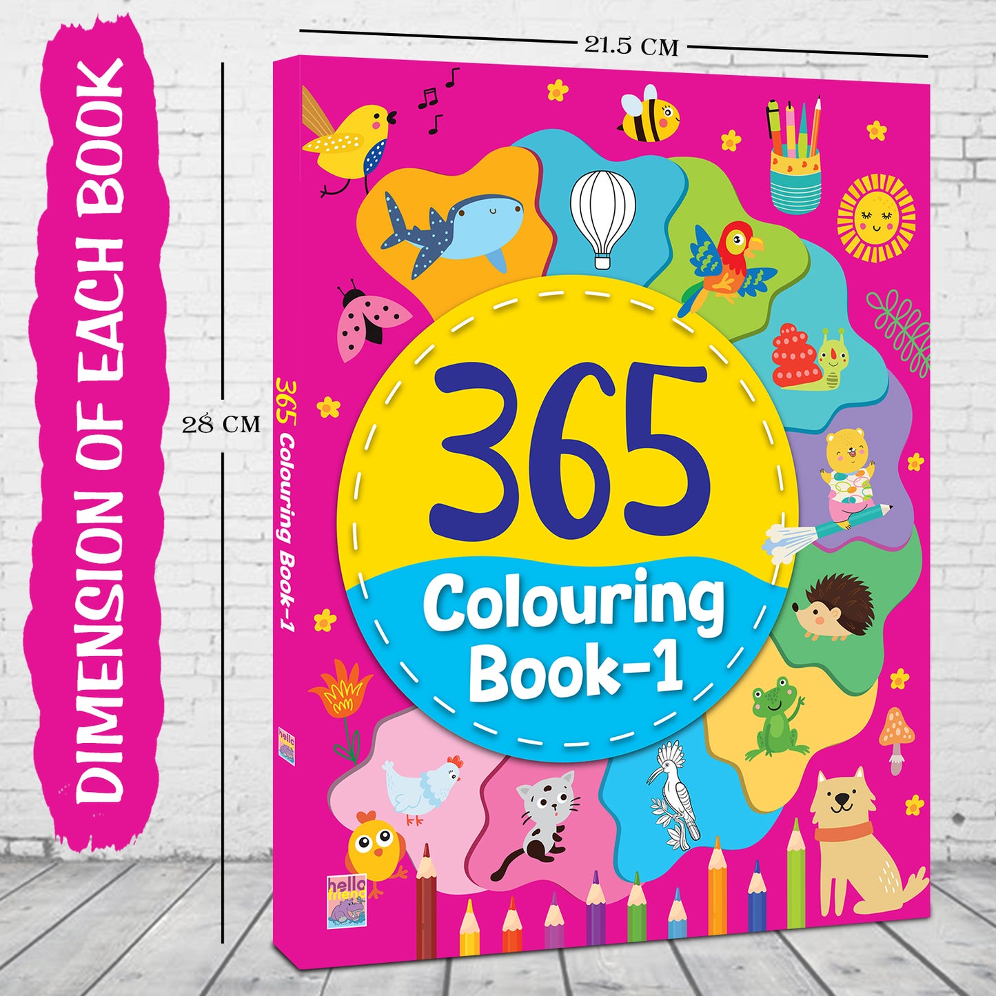 365 Colouring Book 1 | Activity Colouring Book for Kids