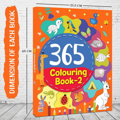 365 Colouring Book 2 | Smart Colouring Activity Book for Kids Ages 2 to 8 Years