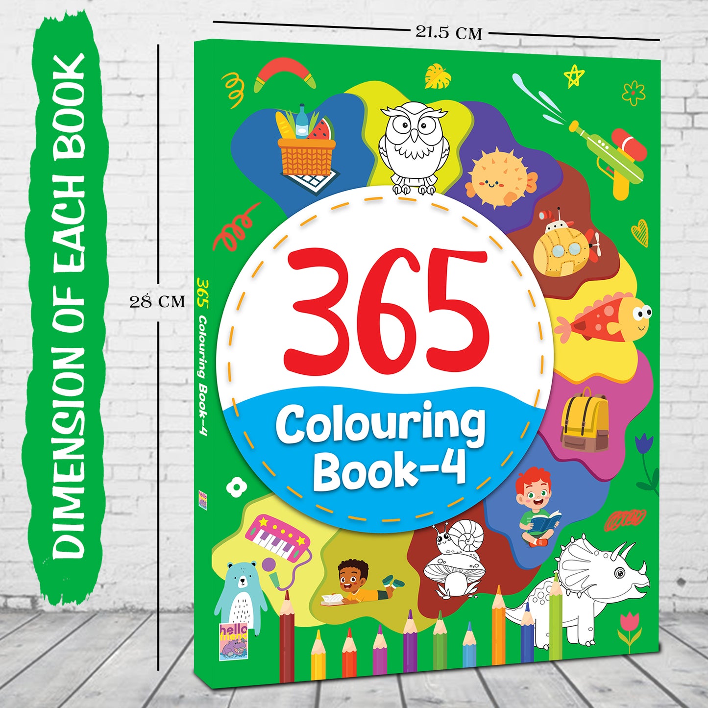 365 Colouring Book 4 | Colouring Activity Book for Kids