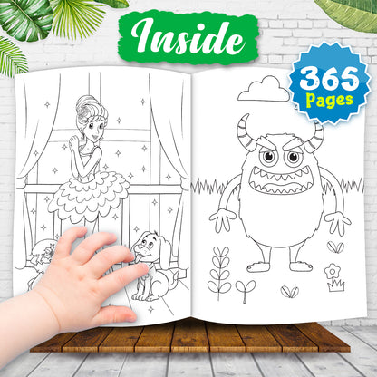 365 Colouring Book 4 | Colouring Activity Book for Kids