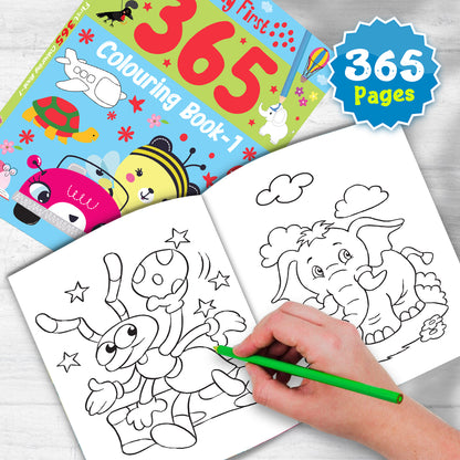 My First 365 Colouring Book - Wall display
