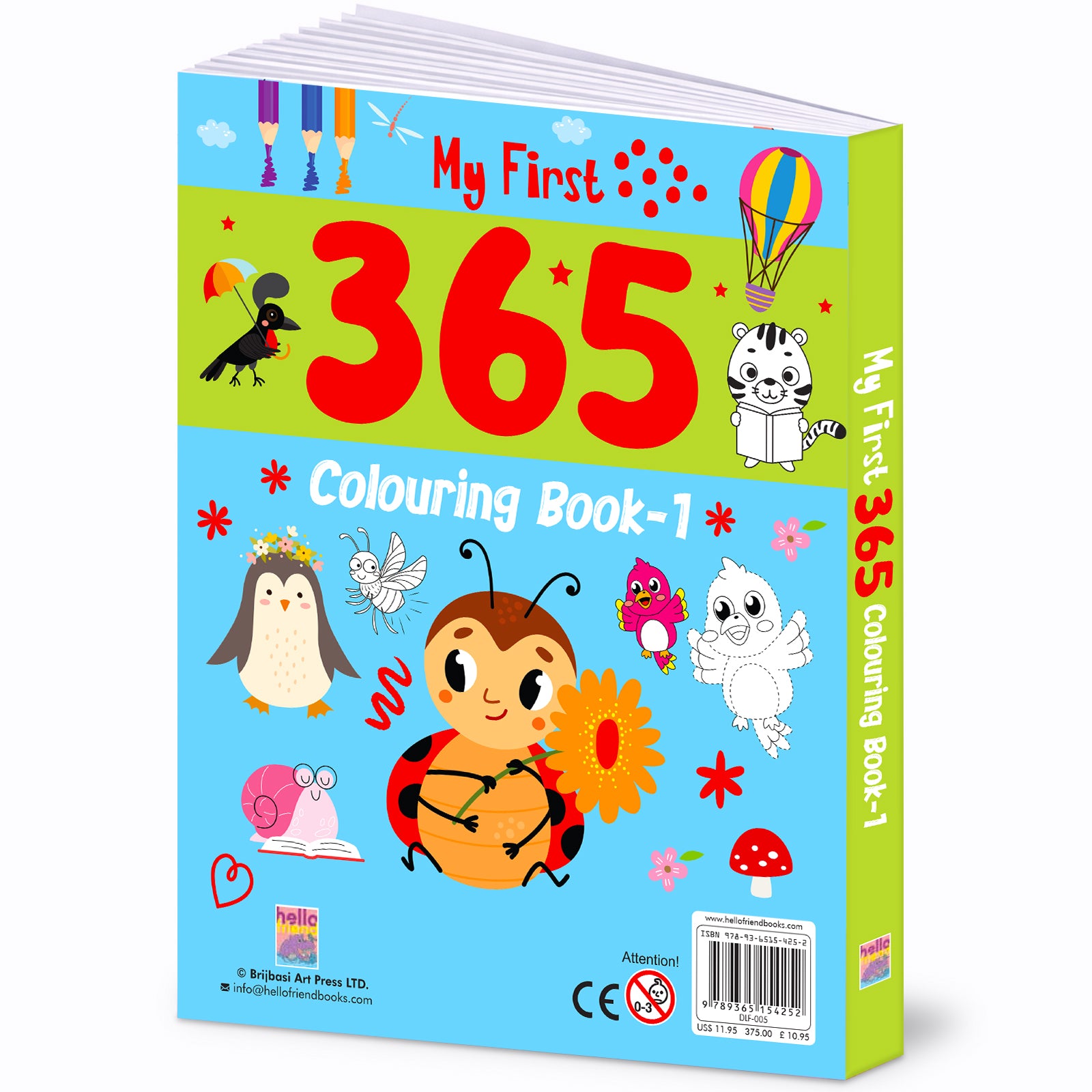 My First 365 Colouring Book - Back cover