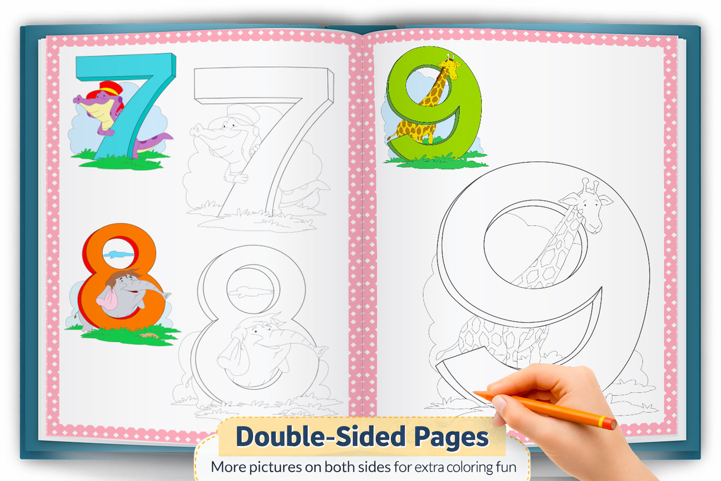 Copy to Colour – Numbers Book | Learn 1 to 100 with Copy & Color Activity Book for Kids