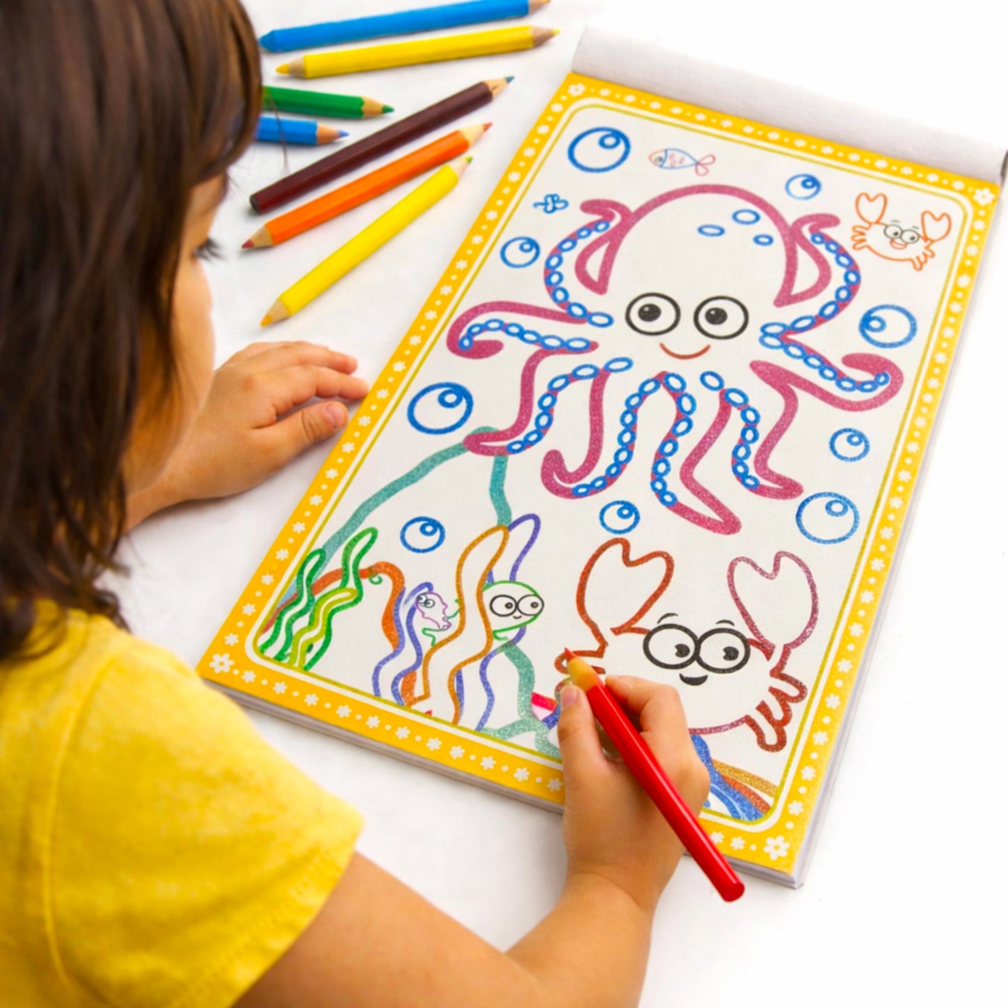 Colouring Glitters – Sea Animals | Glitter Coloring Book for Kids | Sparkling Ocean Animal Activity Book