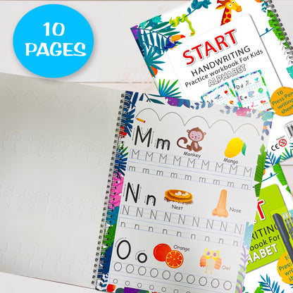 Start Handwriting Practice Alphabet | Alphabet Writing Practice Book for Kids
