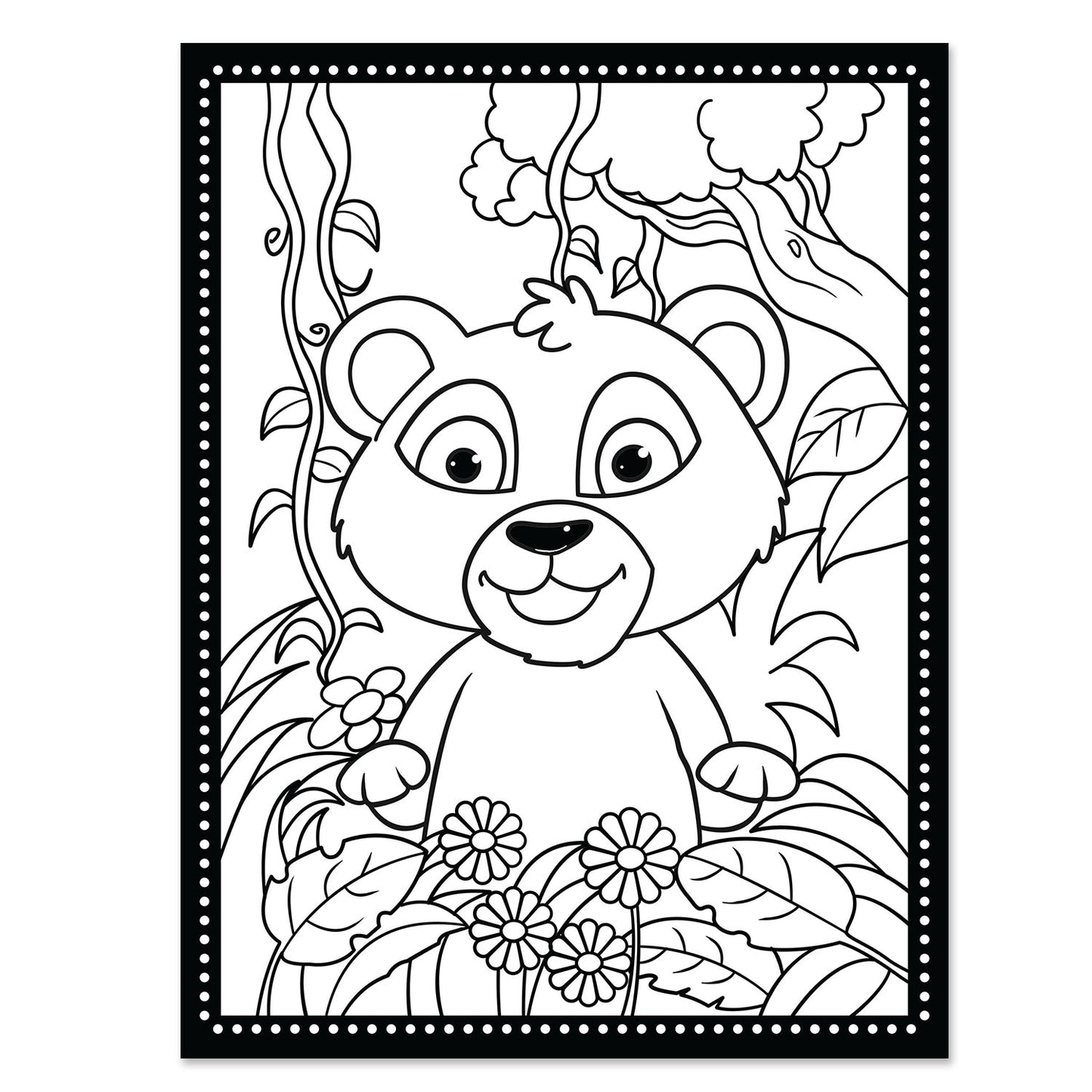 3D Velvet Board – Bear | Velvet Coloring Board for Kids | Mess-Free Art & Craft Activity