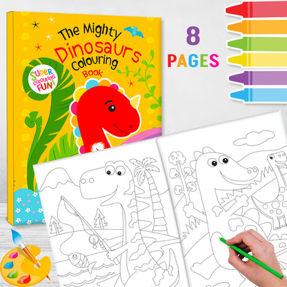The mighty dinosaur colouring set