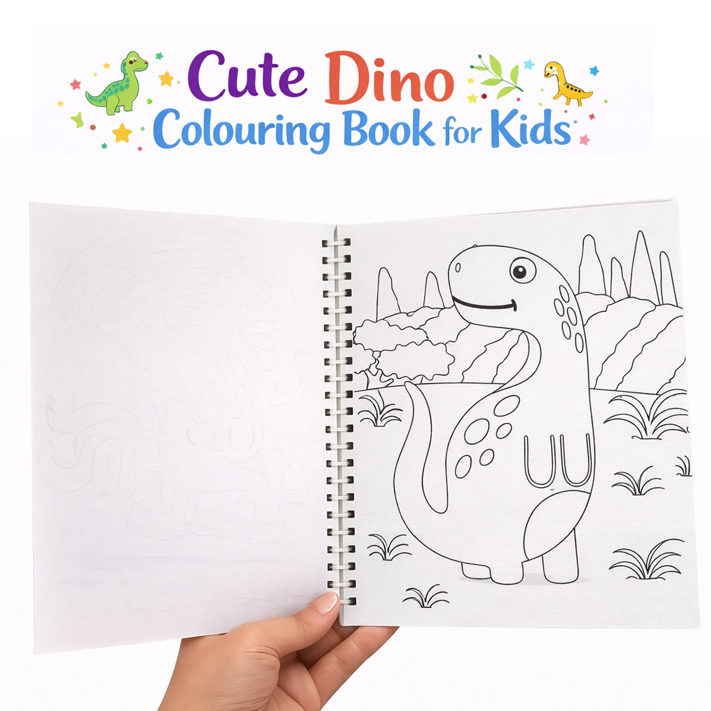 Colouring Fun With Dino's | Dinosaur Coloring Book for Kids | Creative Coloring Activity Book