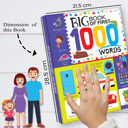 Big Book of First 1000 Words | Illustrated Picture Dictionary for Kids | Early Learning Vocabulary Book
