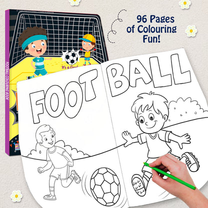 Boy Football Fun | Colouring & Sticker Activity Book for Kids