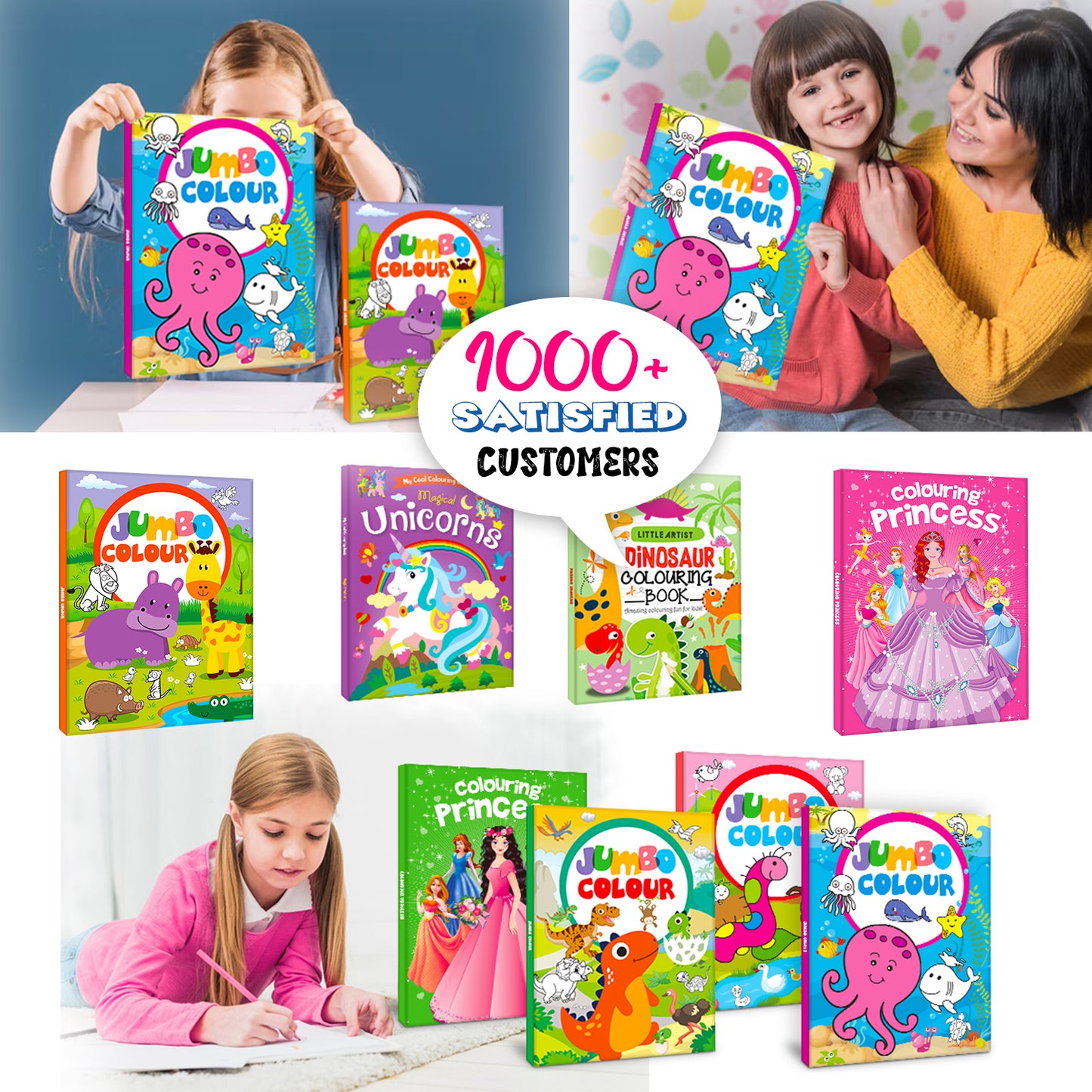 Jumbo Color – Sea Life | Jumbo Sea Animals Coloring Book for Kids | Ocean Coloring Activity Book