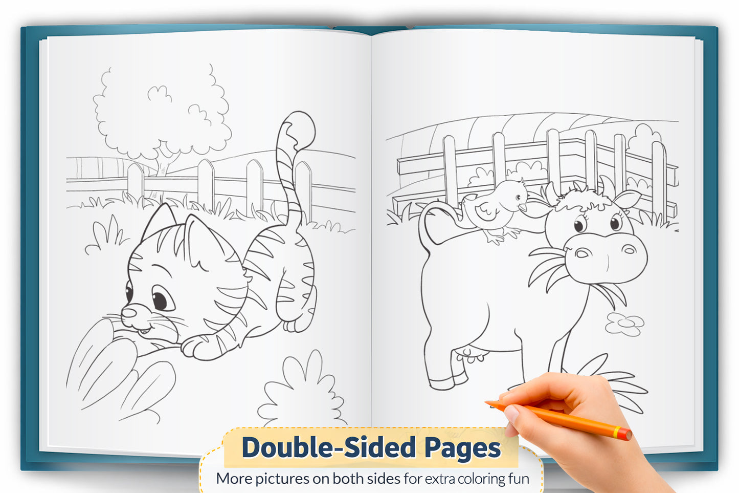 My Farm Colouring Book | Farm Animals Colouring Activity Book for Kids | Creative Learning & Fun Colouring Book