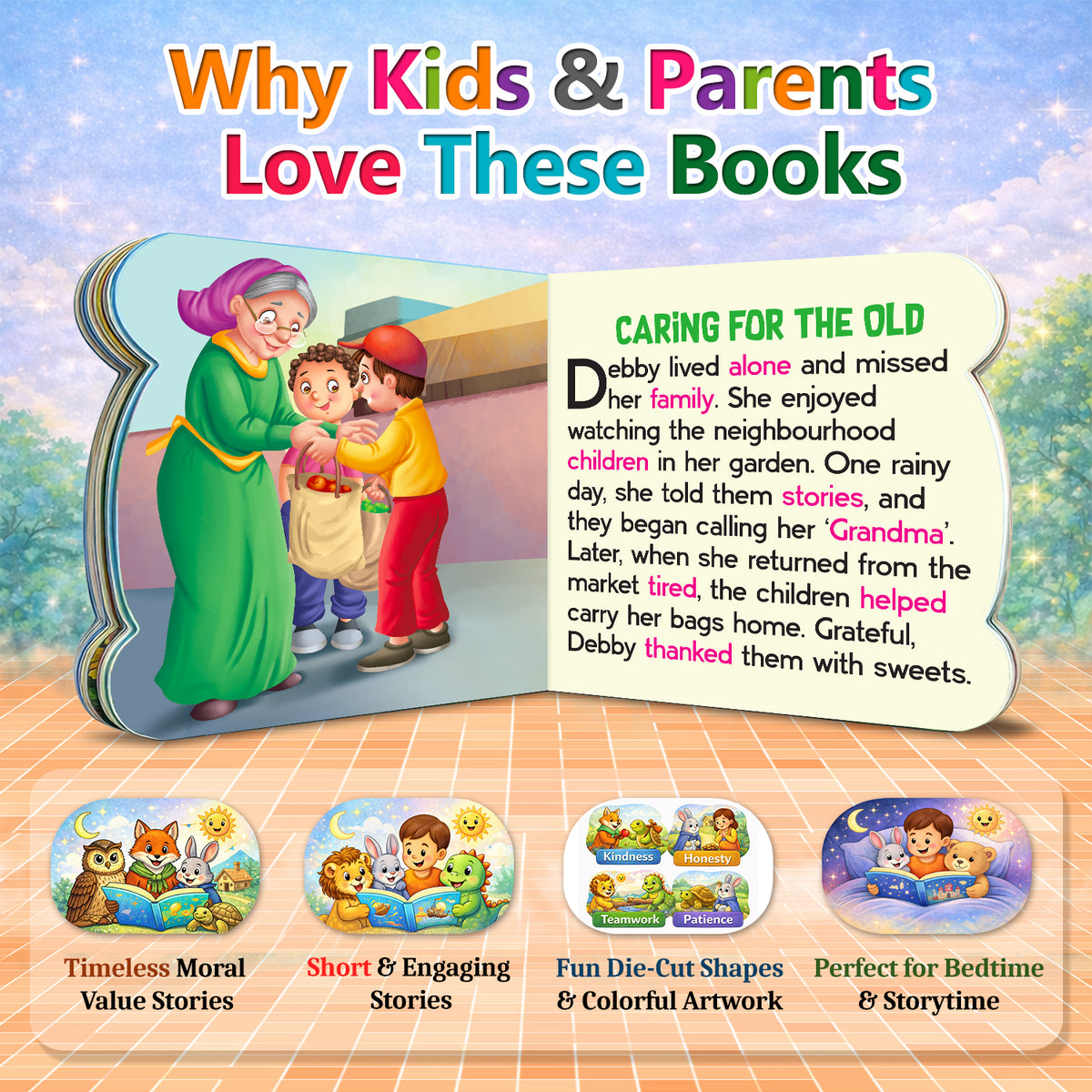 Moral Value Stories + Magical Tales | 2-Book Story Combo for Kids 3+