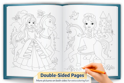 Princess Little Colouring Book | Princess Colouring Activity Book for Kids