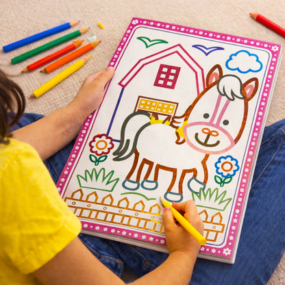 Colouring Glitters – Jungle Animals | Glitter Coloring Book for Kids | Sparkling Wildlife Activity Book