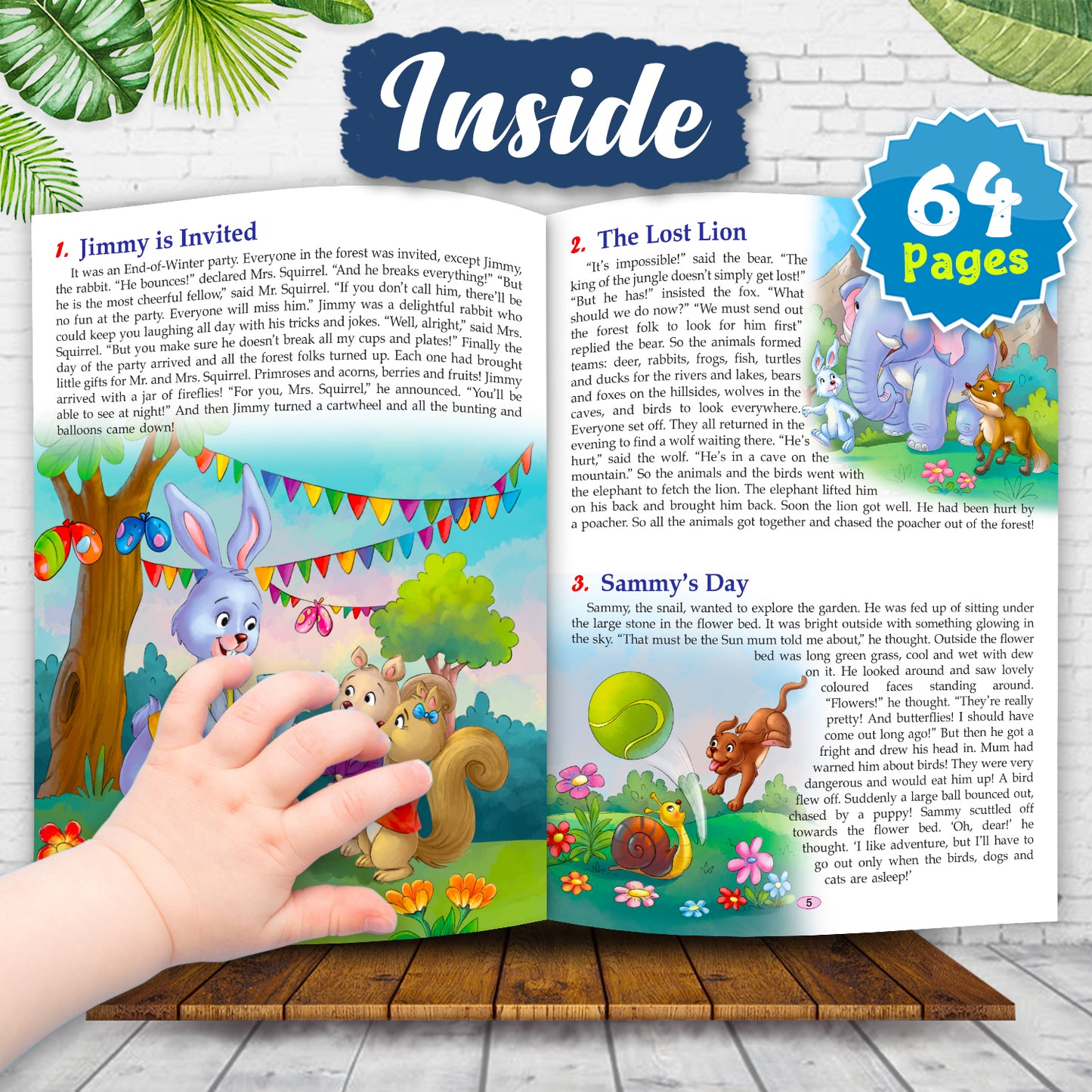 121 Animal Tales Stories | Illustrated Animal Story Book for Kids