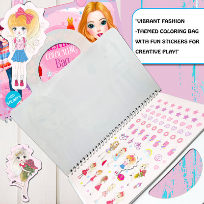 My Fashion Colouring Bag | Fashion Coloring & Creative Activity Kit for Kids
