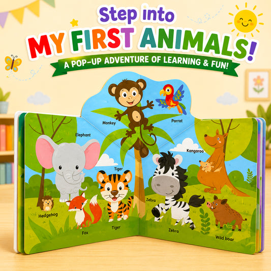 My first animals - pop-up fun book