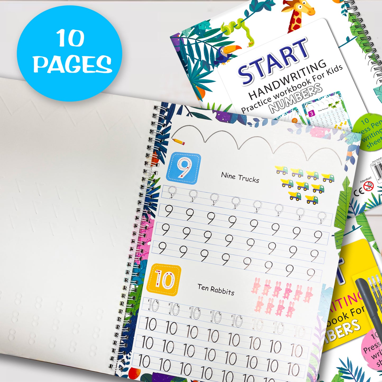 Start handwriting workbook number book