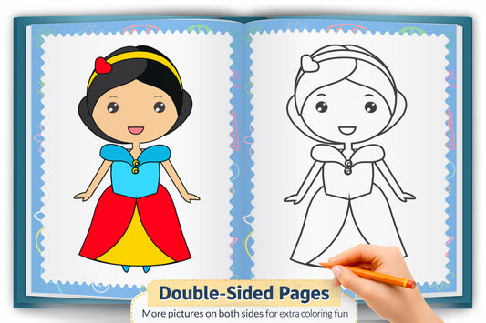 My First Princess – Copy to Colour Book | Copy & Color Princess Activity Book for Kids | Early Learning Coloring Book
