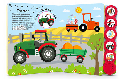 Noisy Vehicles Sound Book - Police Car Page