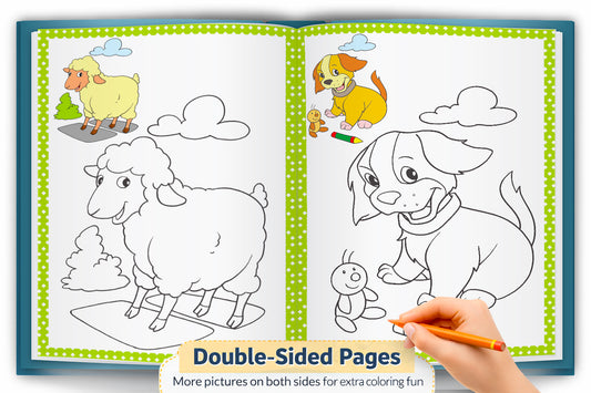 Copy to Colour – Animals Book | Learn & Color Animal Activity Book for Kids