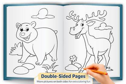 Animals Little Colouring Book | Animal Colouring Activity Book for Kids
