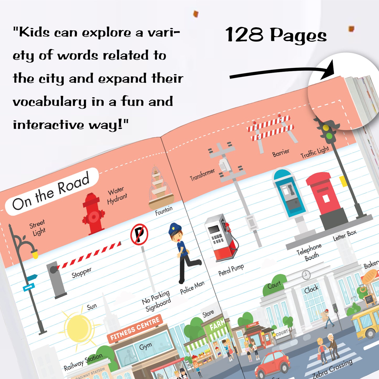 My First 1000 Words in the City | Picture Knowledge Book for Kids | Early Learning Vocabulary Book