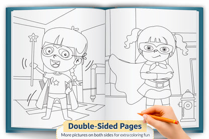 My Super Girl Colouring Book | Girls Colouring Activity Book for Kids | Creative Learning & Fun Colouring Book