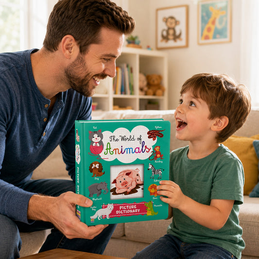 The World of Animals – Picture Dictionary | Animal & Early Learning Board Book for Kids
